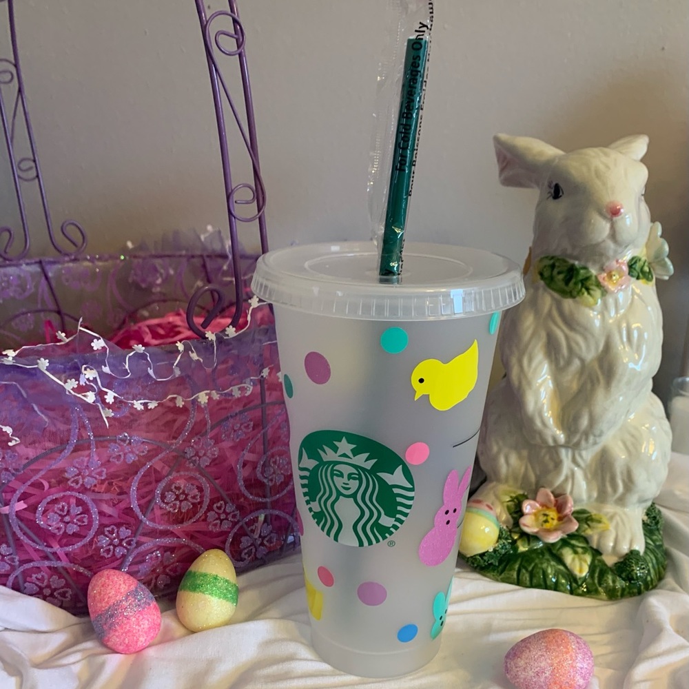 Starbucks Easter Inspo Cup with Straw